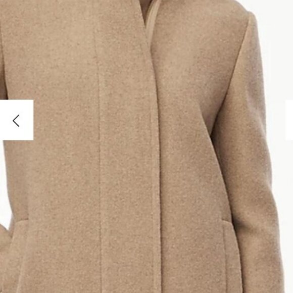 JCrew City Coat with button neck NEW - Picture 2 of 3